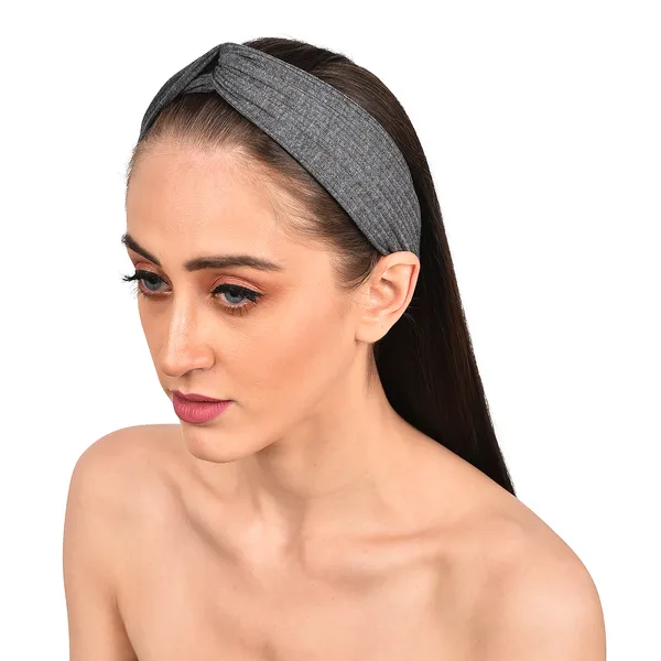 Grey_Self_Lines_fabric_Headband_|_Premium_Hair_Accessories
