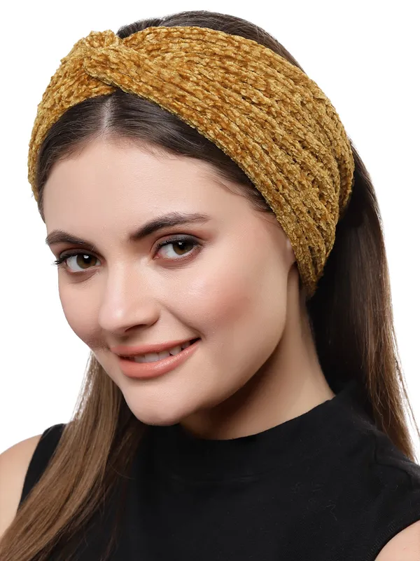 Mustard_Woollen_Self_Lines_Headband_|_Premium_Hair_Accessories