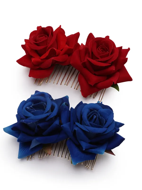 Set_of_2_Rose_Flower_Hair_Comb_Clip_|_Premium_Hair_Accessories