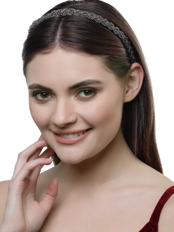 Hairband_Grey_Braid__|_Premium_Hair_Accessories