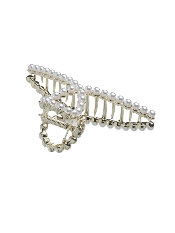 Gold_Trendy_Pearl_Hair_Clutcher_|_Premium_Hair_Accessories