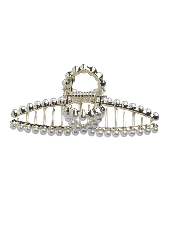 Gold_Trendy_Pearl_Hair_Clutcher_|_Premium_Hair_Accessories