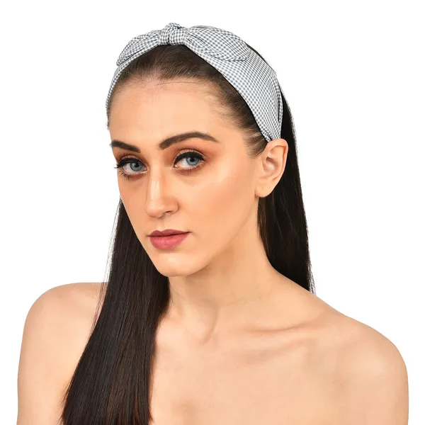 Hairband_Blue_Check_Bow__|_Premium_Hair_Accessories