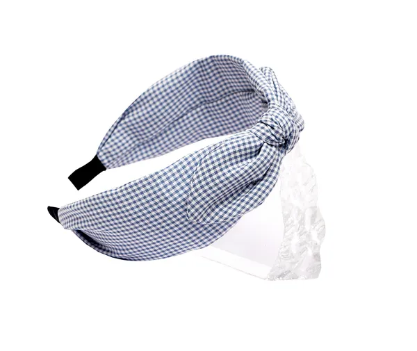 Hairband_Blue_Check_Bow__|_Premium_Hair_Accessories
