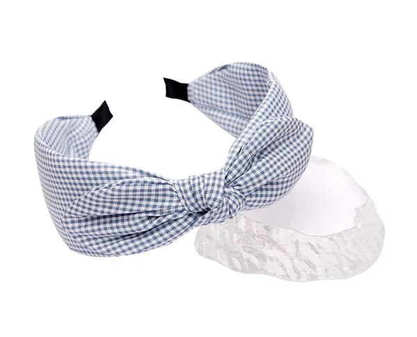 Hairband_Blue_Check_Bow__|_Premium_Hair_Accessories