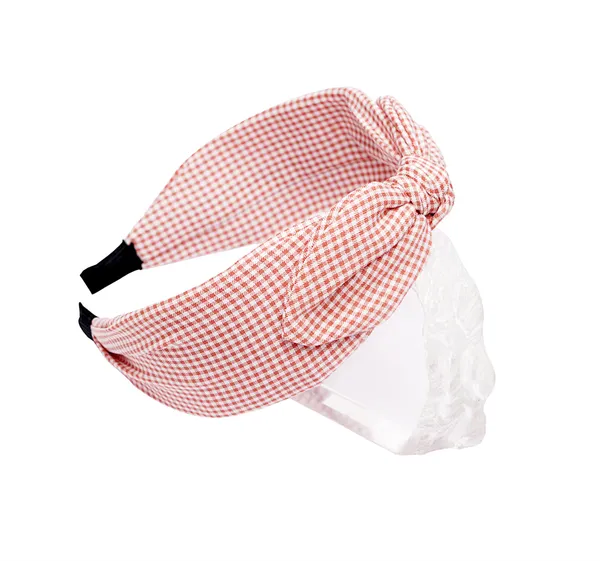 Hairband_Pink_Check_Bow__|_Premium_Hair_Accessories