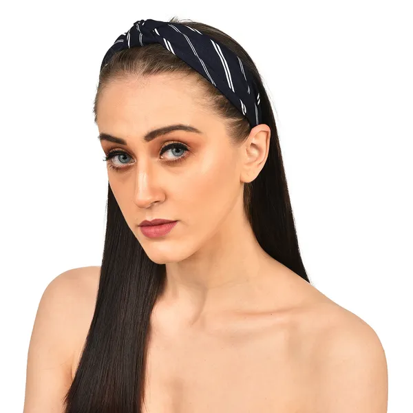 Hairband_Blue_Diagonal_Fabric__|_Premium_Hair_Accessories