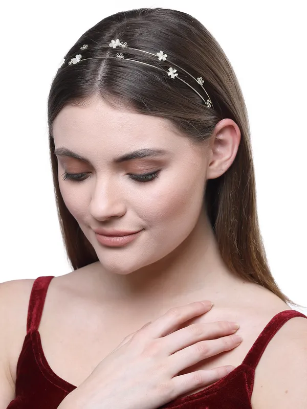 Hairband_Gold_Double_Line_Floral__|_Premium_Hair_Accessories
