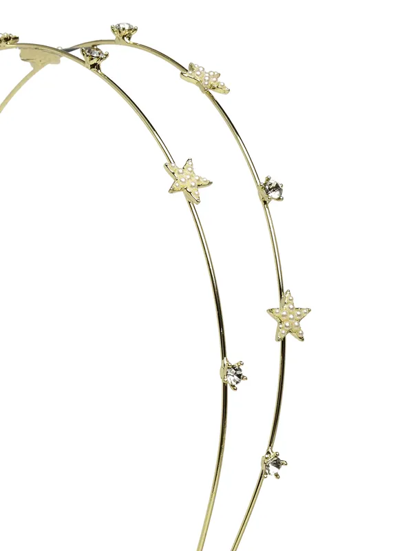 Hairband_Gold_Double_Line_Star__|_Premium_Hair_Accessories