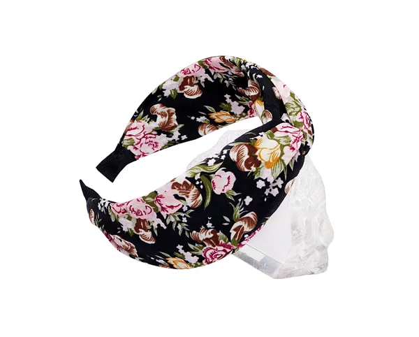 Hairband_Black_Floral_Fabric__|_Premium_Hair_Accessories