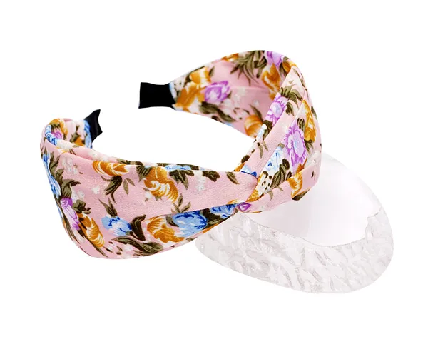 Hairband_Pink_Floral_Fabric__|_Premium_Hair_Accessories