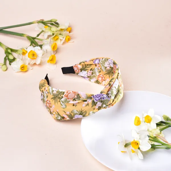 Hairband_Yellow_Floral_Fabric__|_Premium_Hair_Accessories