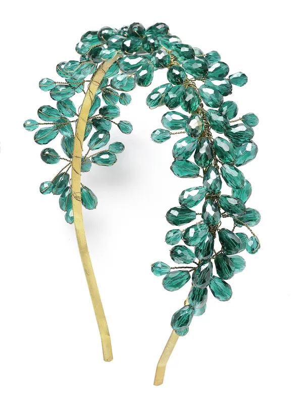 Hairband_Green_Handmade_Full_Beads__|_Premium_Hair_Accessories
