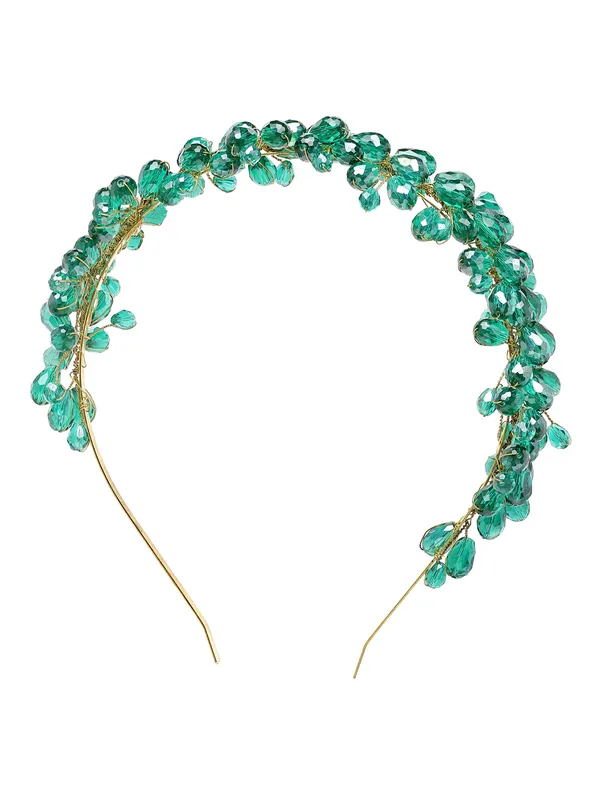 Hairband_Green_Handmade_Full_Beads__|_Premium_Hair_Accessories
