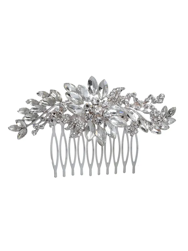 Vogue_Hair_Accessories_Silver_Fancy_Hair_Comb_Clip