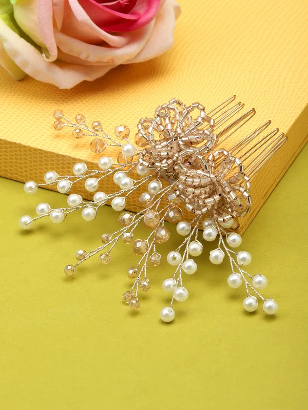 Vogue_Hair_Accessories_Gold_Comb_Hair_Clip_For_Girls_And_Women
