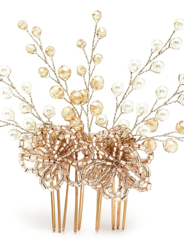 Vogue_Hair_Accessories_Gold_Comb_Hair_Clip_For_Girls_And_Women