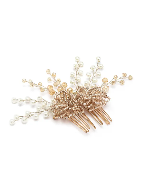 Vogue_Hair_Accessories_Gold_Comb_Hair_Clip_For_Girls_And_Women