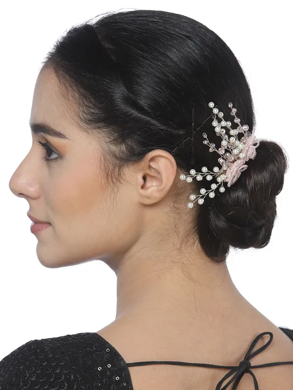 Vogue_Hair_Accessories_Pink_Comb_Hair_Clip_For_Girls_And_Women