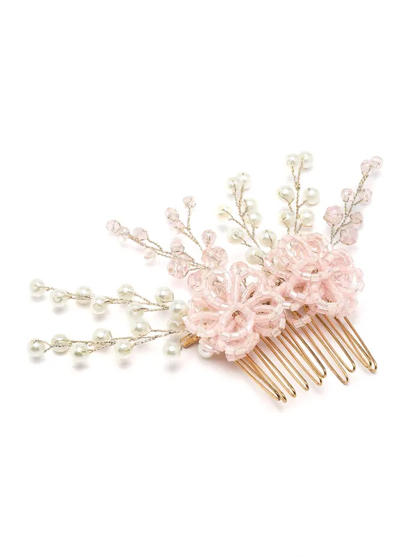 Vogue_Hair_Accessories_Pink_Comb_Hair_Clip_For_Girls_And_Women