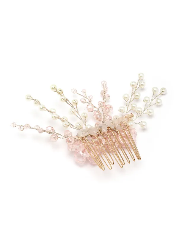 Vogue_Hair_Accessories_Pink_Comb_Hair_Clip_For_Girls_And_Women