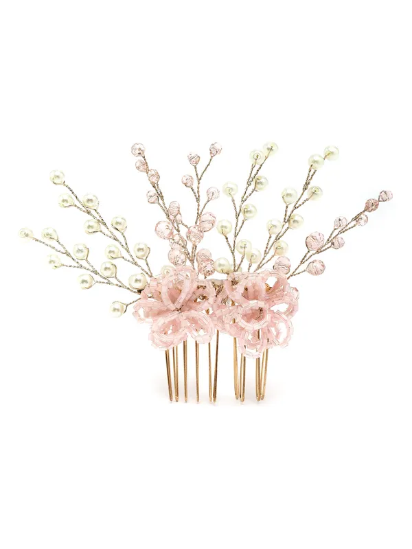 Vogue_Hair_Accessories_Pink_Comb_Hair_Clip_For_Girls_And_Women