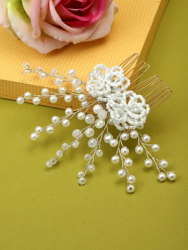 Vogue_Hair_Accessories_White_Comb_Hair_Clip_For_Girls_And_Women