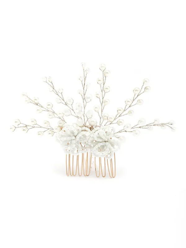 Vogue_Hair_Accessories_White_Comb_Hair_Clip_For_Girls_And_Women