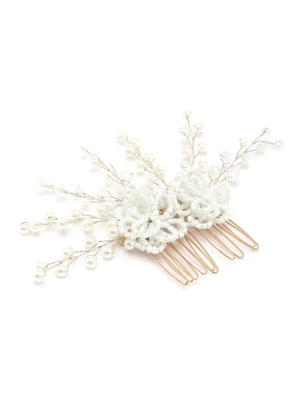 Vogue_Hair_Accessories_White_Comb_Hair_Clip_For_Girls_And_Women