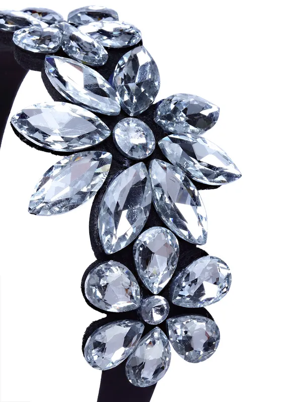 Hairband_Silver_Side_Crystal_Flower__|_Premium_Hair_Accessories