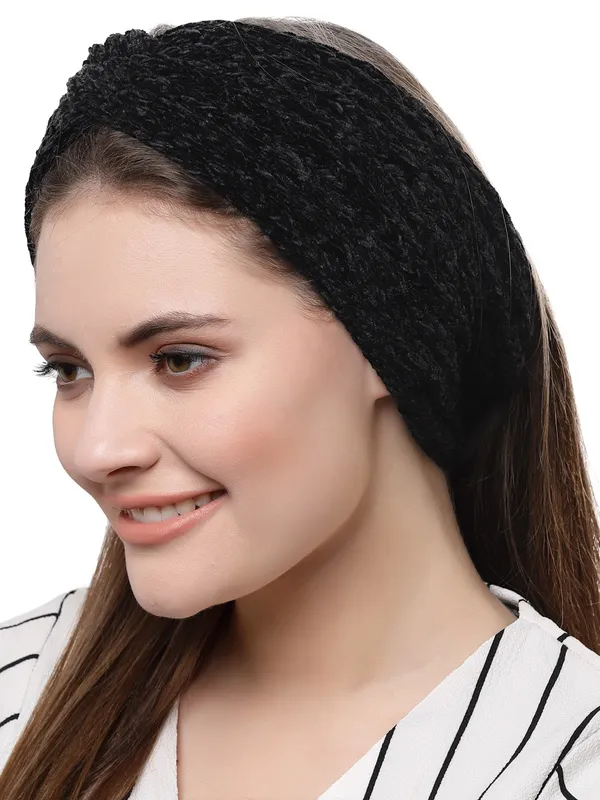 Black_Woollen_Self_Lines_Headband_|_Premium_Hair_Accessories