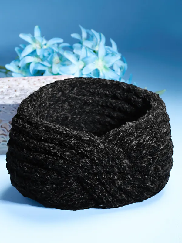 Black_Woollen_Self_Lines_Headband_|_Premium_Hair_Accessories
