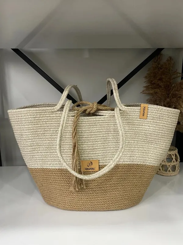 Jute handbags for ladies deals