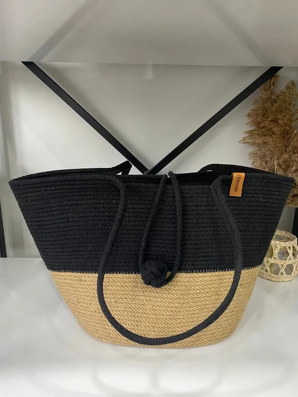Eco-_Friendly_Handmade_Women_Tote_Jute_Bag_in_black-beige_color
