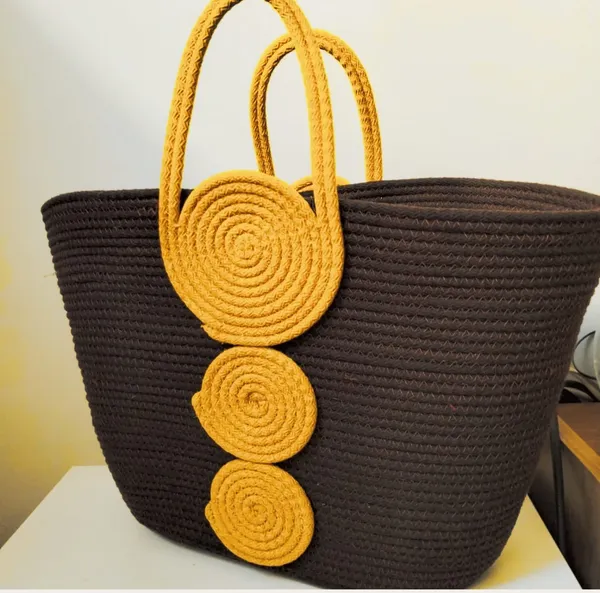 Chic_&_Green_'s_Jute_&_Cotton_Women_Bag_Line/bag_Sling_Bags-yellow-beige