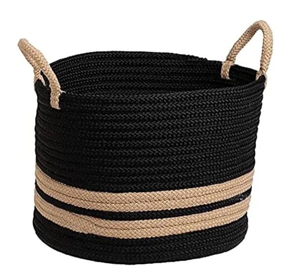 All_the_Cultures_Fabricating_India_Handmade_Small_Dry_grass/Natural_Cane/Chic_Dry_Grass_bag/handbag_from_Manipur/carry_tote_bag_Sling_Bags-black-white