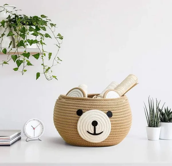 EcoEssentials:_'s_Cotton_&_Jute_BagsLovely_looks_With_Round_Stylish_handle-Black