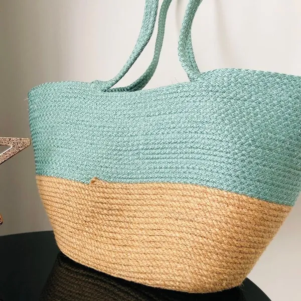 Eco-_Friendly_Handmade_Women_Jute_Strap_Bag_in_Green-Beige