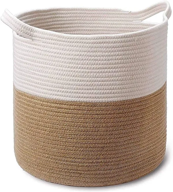 EcoChic_'s_Cotton_&_Jute_Bags_for_Women_Sling_Bags-Lovely_looks_With_Round_Stylish_handle-Black-Yellow