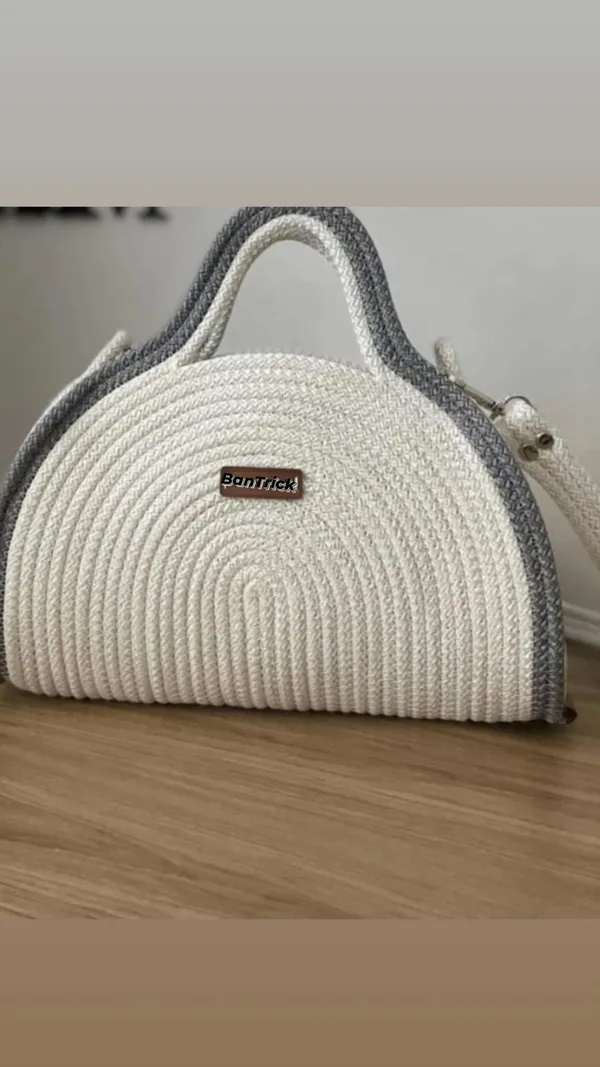 Bantrick Handcrafted Crochet Jute Bag Natural Timeless Price in India Buy Bantrick Handcrafted Crochet Jute Bag Natural Timeless online at undefined