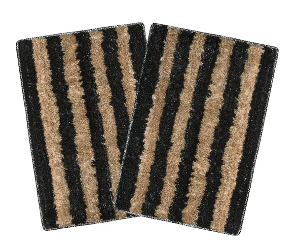 _Stripes_Design_Tufted_Montella_Bath_Mat,_Bathroom_Rug_Floor_Mats,_Water_Absorbent_Anti-Skid_Kitchen_Floor_Mat_(40x60_Centimetre)_Pack_of_2_Piece_-_Dark_Grey