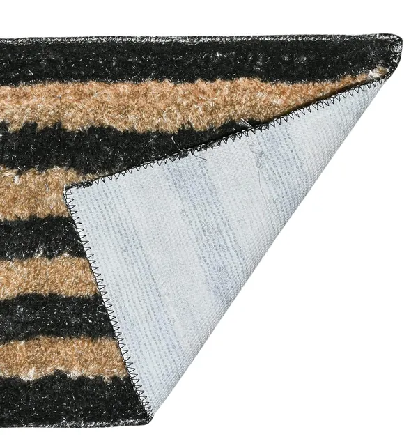 _Stripes_Design_Tufted_Montella_Bath_Mat,_Bathroom_Rug_Floor_Mats,_Water_Absorbent_Anti-Skid_Kitchen_Floor_Mat_(40x60_Centimetre)_Pack_of_2_Piece_-_Dark_Grey