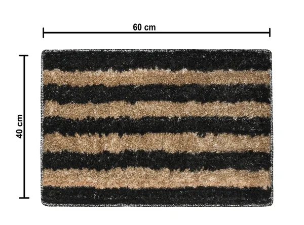 _Stripes_Design_Tufted_Montella_Bath_Mat,_Bathroom_Rug_Floor_Mats,_Water_Absorbent_Anti-Skid_Kitchen_Floor_Mat_(40x60_Centimetre)_Pack_of_2_Piece_-_Dark_Grey