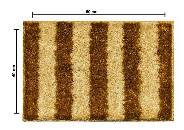_Anti-Slip_Latex_Backing_Montella_Bath_Mat_Stripes_Lines_Design,_Bathroom_Rug_Floor_Mats,_Kitchen,_Floor_Mat,_Entrance_Way,_Hall_(40x60_CM)_Pack_of_2_Piece_-_Gold