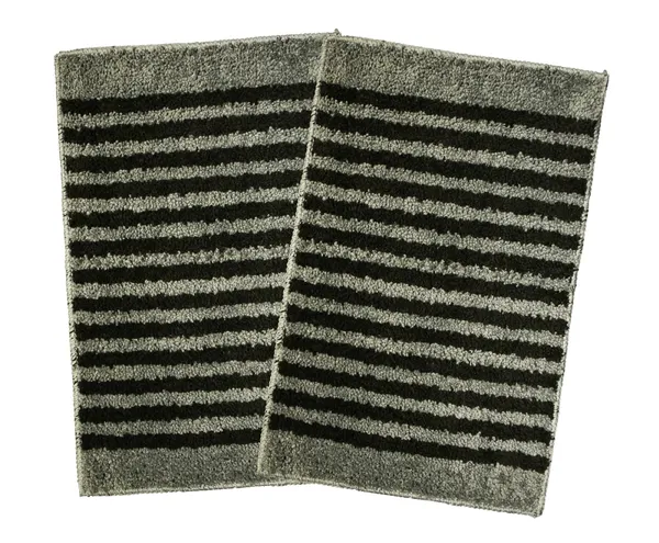 _Anti-Slip_Latex_Backing_Striped_Design_Microfiber_Relish_Bath_Mat_Bathroom_Rug_Standard_Size_-_40x60_CM,_Door_Mat,_Entrance_Way,_Floor_Mat,_Kitchen,_Set_of_2_Piece_-_Grey