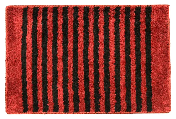 _Anti-Slip_Latex_Backing_Striped_Design_Microfiber_Relish_Bath_Mat_Bathroom_Rug_Standard_Size_-_40x60_CM,_Door_Mat,_Entrance_Way,_Floor_Mat,_Kitchen,_Set_of_2_Piece_-_Red,_Grey