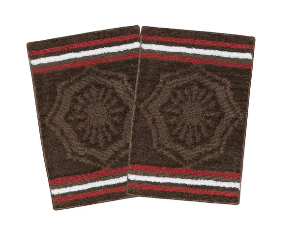 _Anti-Skid/Anti-Slip_Micro_Fiber_Bath_mat_Vibrant_Colors_with_Modern_Grid_Mirage_Bathroom_Rug_40X60_cm,_Set_of_2_Pieces_(40x60_CM,_Coffee)