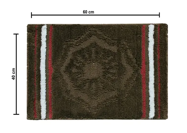 _Anti-Skid/Anti-Slip_Micro_Fiber_Bath_mat_Vibrant_Colors_with_Modern_Grid_Mirage_Bathroom_Rug_40X60_cm,_Set_of_2_Pieces_(40x60_CM,_Coffee)