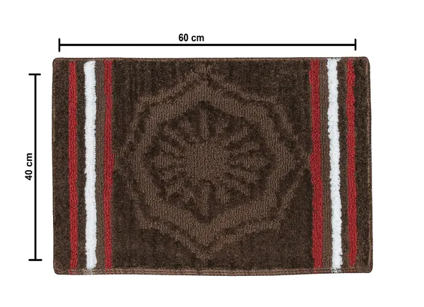 _Anti-Skid/Anti-Slip_Micro_Fiber_Bath_mat_Vibrant_Colors_with_Modern_Grid_Mirage_Bathroom_Rug_40X60_cm,_Set_of_2_Pieces_(40x60_CM,_Coffee)