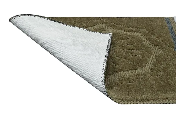 _Anti-Skid/Anti-Slip_Micro_Fiber_Bath_mat_Vibrant_Colors_with_Modern_Grid_Mirage_Bathroom_Rug_40X60_cm,_Set_of_2_Pieces_(40x60_CM,_Brown)